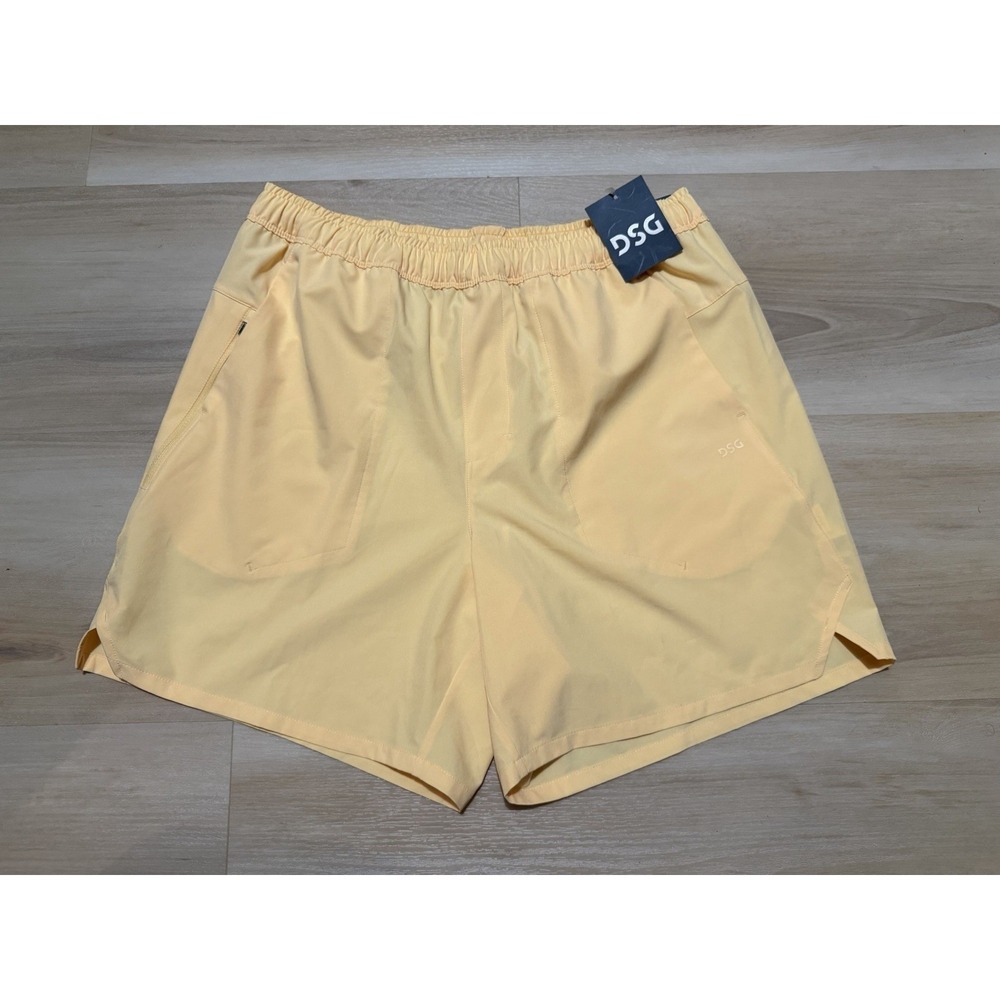 DSG 5" Stride Short Athletic Fit Built In Liner Solar‎ Melon Mens Medium New